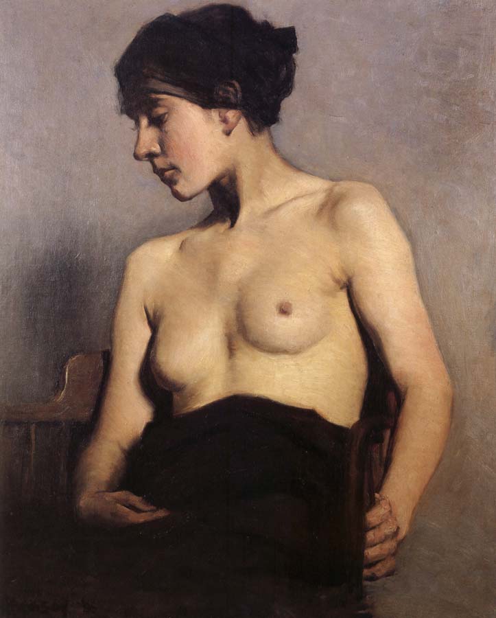 Seated nude